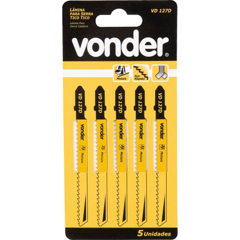 Lamina Serra Tico-tico Aço Rápido Vd 127d 8dpp Encaixe T Par