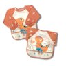 Babador Impermeável Manga Longa BlW Curta Kit 2Unds Dino Baby babador blw, babador avental, babador  - 3