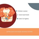 Ver imagem 2 de Babador Impermeável Manga Longa BlW Curta Kit 2Unds Dino Baby babador blw, babador avental, babador