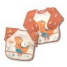 Babador Impermeável Manga Longa BlW Curta Kit 2Unds Dino Baby babador blw, babador avental, babador  - 9