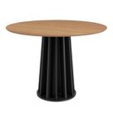 Ver imagem 1 de Mesa de Jantar Redonda 4 Lugares Ripada 100% MDF