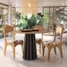 Mesa de Jantar Redonda 4 Lugares Ripada 100% MDF - 2