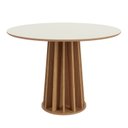 Ver imagem 1 de Mesa de Jantar Redonda 4 Lugares Ripada 100% MDF
