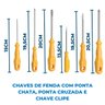 Kit com Chaves de Fenda + Chaves Combinadas + Trena de 5m + Maleta Granite Pro Baixa 13" - 6