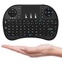 Ver imagem 1 de Mini Teclado Mouse Touchpad Wireless Wifi I8 Tv Box Usb Pc Ps3 Xbox Preto