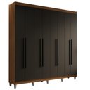 Ver imagem 3 de Guarda-Roupa Casal com Pés 8 Portas Batentes Saturno Madesa