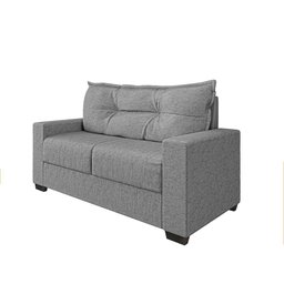 Estofado Sofá Turquia Suede 3 e 2 Lugares - Cinza - 2