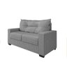 Estofado Sofá Turquia Suede 3 e 2 Lugares - Cinza - 2