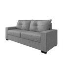 Ver imagem 3 de Estofado Sofá Turquia Suede 3 e 2 Lugares - Cinza