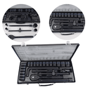 Ver imagem 2 de Jogo de Chave Catraca 1/2 com 24 Peças Profissional Soquetes e Acessórios Alta Performance e Durabil