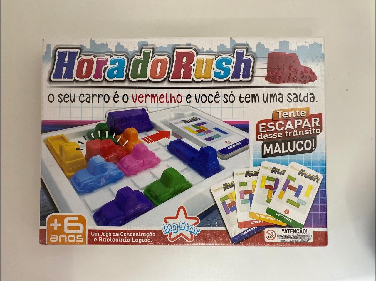 A Hora do Hush Jogo de Tabuleiro Raciocinio Lógico Infantil em