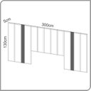 Ver imagem 3 de Cabeceira Estofada King 300cm  