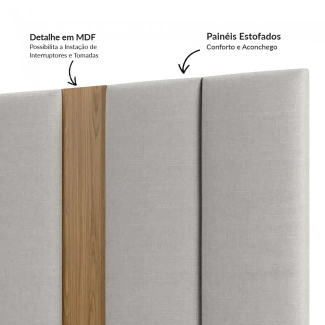 Ver imagem 5 de Cabeceira Estofada King 300cm  