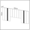 Ver imagem 4 de Cabeceira Estofada King 300cm  