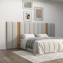 Ver imagem 3 de Cabeceira Estofada King 300cm Cinza