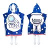 Toalha Poncho de Praia Piscina Infantil com Capuz Astronauta - 1