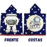 Toalha Poncho de Praia Piscina Infantil com Capuz Astronauta - 2