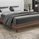 Ver imagem 3 de Cama Tradicional King Size Dunas Estofado Caramelo 193cm