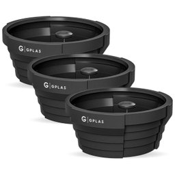 Kit 3 Bebedouros para Animal 500l Pretos Gplas - 1
