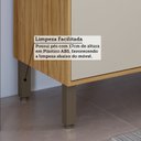 Ver mais imagens de Balcão de Cozinha 3 Portas Tampo 100% MDF 120cm Malta Bege/Amêndoa/Off-White Espresso Móveis