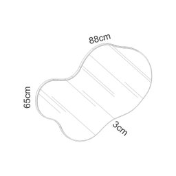 Espelho Decorativo 88cm Orgânico Dalla Costa - 3
