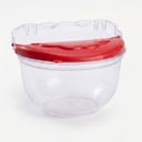 Ver imagem 1 de Saleiro de Parede em Acrílico 600g: Design Funcional para Temperar com Facilidade:Tampa Vermelha