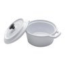 Mini Caçarola Porcelana Black Lid Branca 13cm 10cm 8cm Wolff - 3