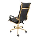 Ver imagem 2 de Cadeira de Escritório Giratoria Eames Soft Preta - Alta | Dourado Matte