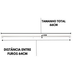 Kit 2 Puxador 640mm Alumínio Armário Móveis Cômoda Roupeiro - 4