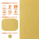 Ver imagem 6 de Papel de Parede Adesivo Lavavel Texturizado Casca Amarelo