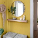 Ver imagem 7 de Papel de Parede Adesivo Lavavel Texturizado Casca Amarelo