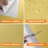 Papel de Parede Adesivo Lavavel Texturizado Casca Amarelo - 11