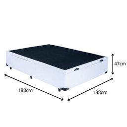 Base Box Baú Casal Corino Branco (47x138x188) - 3