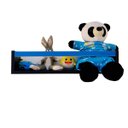 Ver imagem 5 de Prateleira para Livros Infantis Nicho Organizador Pelúcia Quarto de Criança Mdf Preto 55 Cm:azul