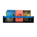 Ver imagem 2 de Prateleira para Livros Infantis Nicho Organizador Pelúcia Quarto de Criança Mdf Preto 55 Cm:azul