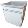 Tanque de Lavar Roupa Pequeno 34l Gabinete Mdf de Parede Suspenso - 7