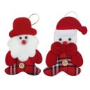 Ver imagem 1 de Kit 48 Pendente Natal Enfeite Natalino Tecido Feltro 12cm