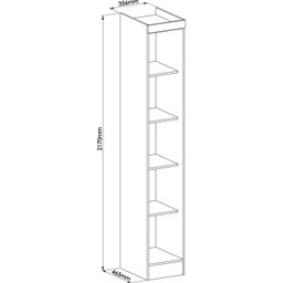 Guarda Roupa Modulado 1 Porta Infinity  - 5