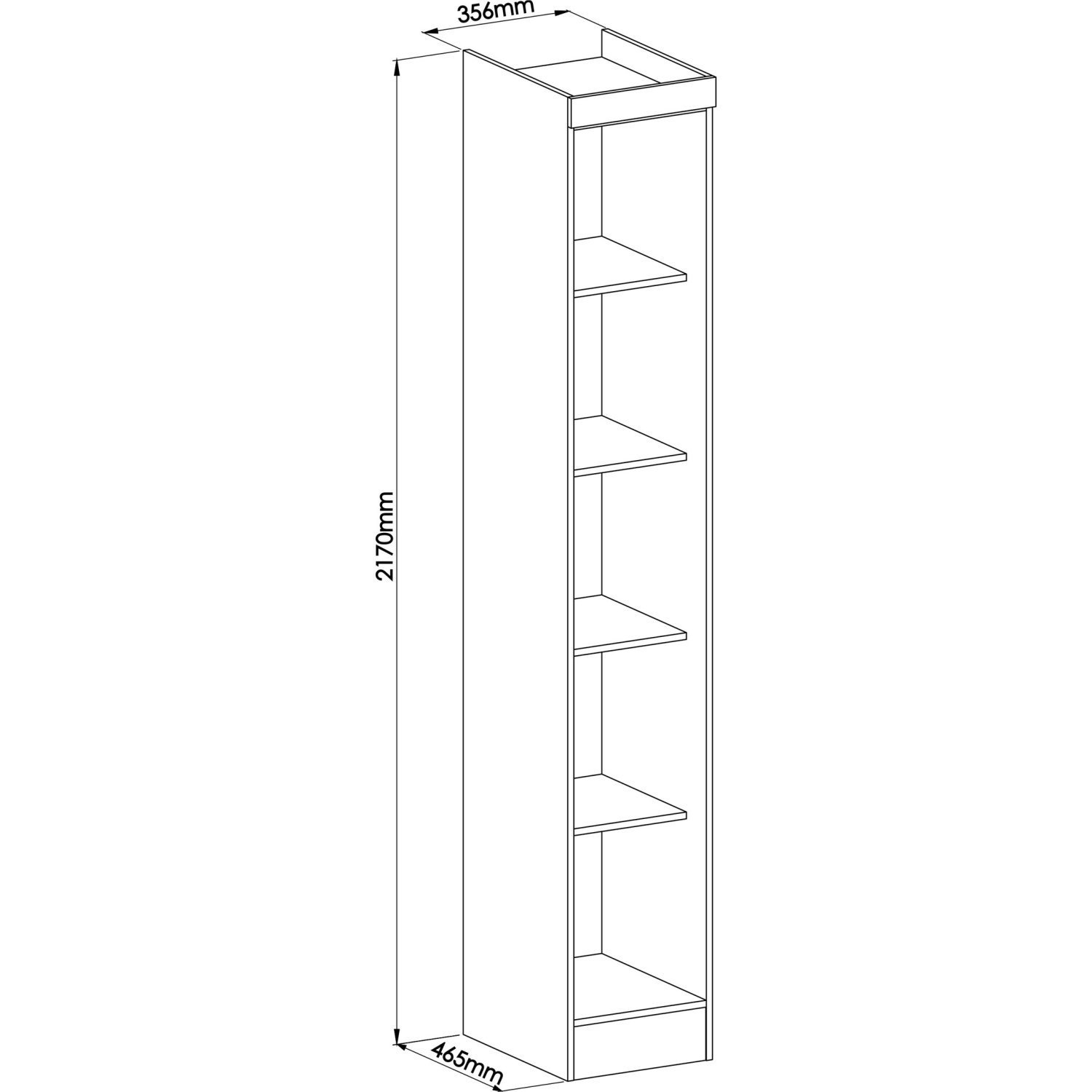 Guarda Roupa Modulado 1 Porta Infinity  - 5