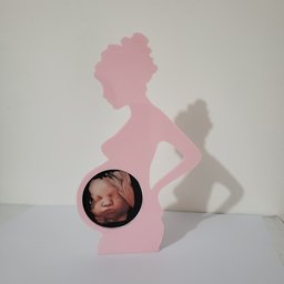 Porta Retrato Gestante:rosa - 2