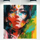 Ver imagem 1 de Quadro Decorativo Tela Canvas Humanos Ref:qbhu4 Lojall 120 X 80 Cm Borda Infinita