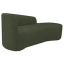 Ver imagem 4 de Recamier Curvo Orgânico 140cm 2 Lugares Lado Direito para Sala de Estar em Linho Paris Verde