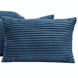 Kit 04 Almofadas Cheias Velvet Bariloche 60cm X 30cm - Azul - 2