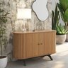 Buffet Aparador Curvo com Canto Arredondado 100% MDF 130cm 2 Portas - 1
