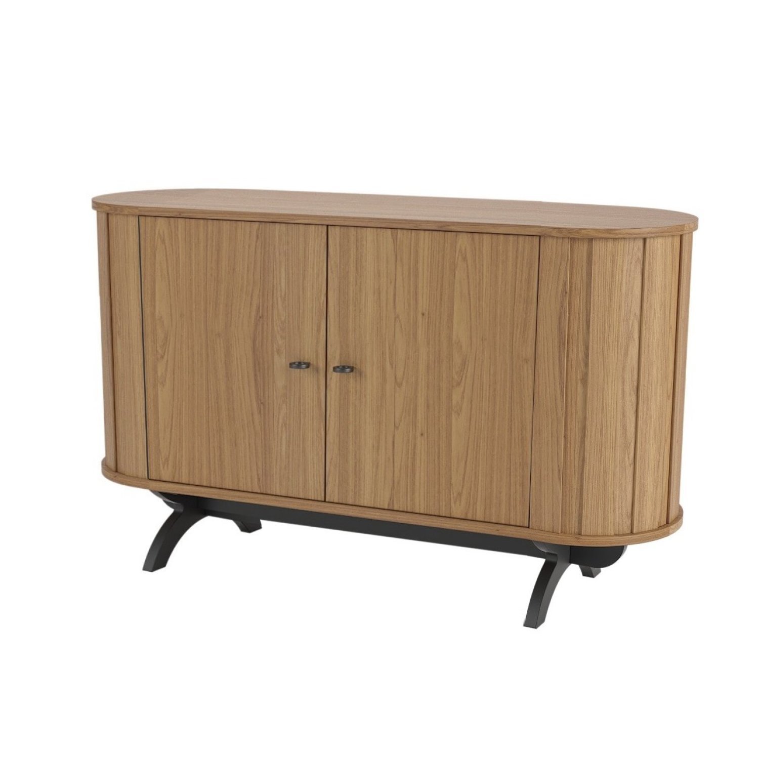 Buffet Aparador Curvo 130cm 2 Portas  - 2