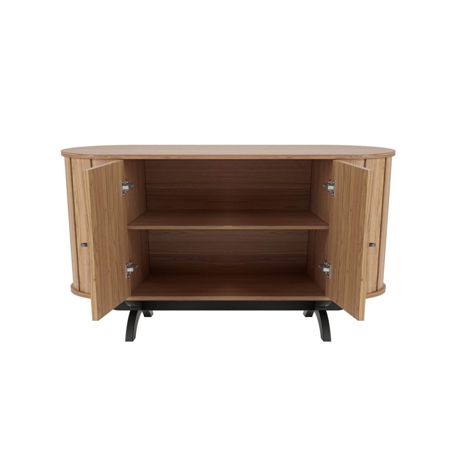 Buffet Aparador Curvo 130cm 2 Portas  - 3