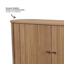 Ver imagem 4 de Buffet Aparador Curvo com Canto Arredondado 130cm 2 Portas 100% MDF
