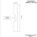 Ver imagem 3 de Rodapé MDF Frisado 10cm x 2,40m 1002 Moldufama