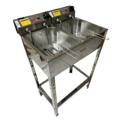 Fritadeira Alfa Suportel Elétrica 14 Litros a Óleo com Tampa:220v/inox