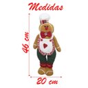 Ver imagem 3 de Decoração Dupla Bonecos Natal Ginger Biscoito Natalino 46cm